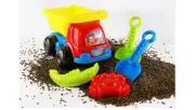 5 Pcs Sandpit Truck Toys Kids Square Sand Pit Outdoor Beach Play Gift