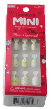 imPRESS Mini Press On Manicure for Kids Mom-Approved #87407 New in Box!