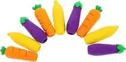 HOODANCOS Cartoon Pencil Tip Cover 9 Piece Set Mini Erasers Fun Playful Pencil Caps for Boys and Girls Adults
