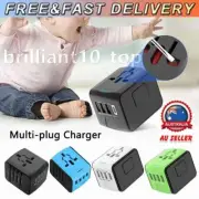 UnivNJsal World Travel Adapter 3 USB & Type-C Charger US/UK/EU/AU Plug Converter