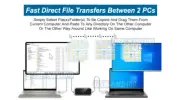 USB 2.0 Cable For Keyboard Mouse Sharing And Data File Transfer