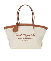 medium Hotel Karl canvas tote bag One size White