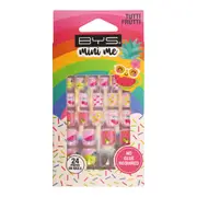 BYS Mini Me 24 Pack Press On Nails - Tutti Frutti