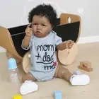 22" Reborn Baby Doll Full Body Vinyl Real Boy Toddler Dolls Birthday Gift Alive