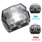 Corrosion Resistant Car Audio Distribution Block 1 In 2 Outlets Zinc Alloy