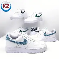 在飛比找蝦皮商城精選優惠-NIKE AIR FORCE 1 AF1 變形蟲 黑白 白綠