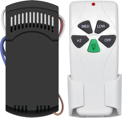 Universal Ceiling Fan Remote Control Kit,Replacement for Harbor Breeze,Hunter,Ha