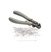 1-Step Looper Pliers, 1.5mm Loops and 72 Head Pins Silver 2 inches, 21 gauge