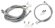 Streamline Steel Braided Brake Lines Clear +1" Front +8" Rear Yamaha Raptor 700