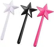 3Pcs Magical Salt Shakers, Salt Shaker Magic Wands, Stars Magic Stick Dispenser with Plastic Material for Kitchen Cooking Table Outdoor BBQ RV Camp Picnic