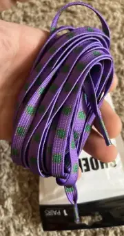 Meerkat Snowboard Boot Laces 99" Inches pair new OSFM Flat Purple Virus Print