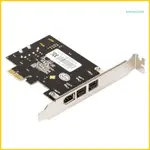 BTM 1394A 擴展卡 PCIE 1X 轉 IEEE 1394 1X 1394A 6PIN 2X 1394B 9PI