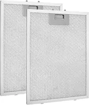 Cooker Hood Filter Replacement 300x250mm Metal Grease Filter 2 Pack Universal Extractor Fan Extractor Fan Filters 5-Layer Aluminum Kitchen Cooker Hood Grease Filters Hood Vent Filter