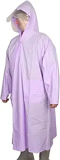 [Frediuo] Hooded Raincoat Rain Poncho with Hood Waterproof Rainproof Lightweight Rain Coat Rain Jacket for Riding Backpacking