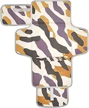 Reusable wipeable Changing pad with Tissue Pocket Travel Changing pad for Baby with Built-in Pillow