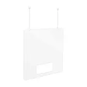 80x80cm Hanging Sneeze Guard / Suspended Acrylic Shield / Safety Barrier