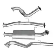 Hulk 4X4 Exhaust Kit to suit Isuzu Mux 3L Rf Colorado 7 2.8L 2012-11/2016 Td Wagon S/Stl 3" - HU4917