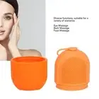 Facial Beauty Ice Roller With Brush Reusable Silicone Ice Cube Massager Skin GBD