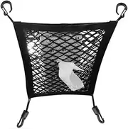 Car Mesh Organizer Seat Back Net Bag Barrier of Backseat ren Pet Dog Tissue Handbag Purse Holder Car Storage Netting Pouch Black Type 2