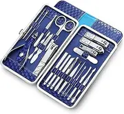 Portable Manicure Set Personal Care Pedicure Set Beauty Set Professional Nail Care Tools with Luxurious Travel Case
