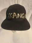 New Kangol Flexfit Fitted T-Print Supre BB 5 Panel Cap Hat 97% Cotton Black L/XL