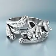 1PC Adjustable Ring For Women's Gift Daily Date Alloy Retro Animal