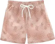 [RPLIFE] Swim Shorts for Boys, Anti Chafe Swim Trunks for Boys 2 T, Rose Gold Gradients