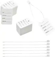 1000 Pcs 7 Inch Hang Tag String and Price Tags, Store Tags Clothing Tags Unstrun