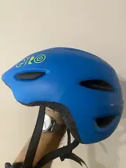 Giro Scamp Youth Small Bike Cycling Helmet Matte Blue Lime