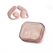 Catzon Bluetooth 5.3 Headphones HiFi Stereo Noise with Earhooks Wireless Earbuds-Pink