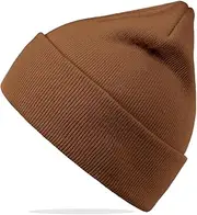 [Van Der Rich] Soft and Warm Knitted hat for Men and Women, Camel, One Size