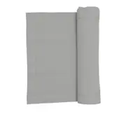 Sir John's Gifts Rans Elegant Hemstitch Natural Cotton Table Runner - Grey