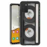 For Samsung Galaxy A03s A02s TPU Case Cover+Glass(Cassette Tape)