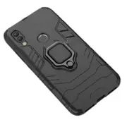PC + TPU Shockproof Protective Case for Xiaomi Redmi 7, with Magnetic Ring Holder(Black)