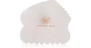 Crystallove Rose Quartz Contour Gua Sha Facial Massage Tools 1Pcs