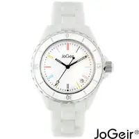 在飛比找PChome商店街優惠-JoGeir 巧格爾 經典陶瓷男腕錶【來一刻ソ精彩時刻】白色
