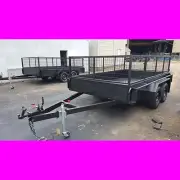 11x6 galvanised tandem trailer box trailer with crate aus made caged trailer