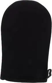 FOMIYES Self Tanning Mitts Tanning Glove Back Lotion Applicator Plush Material Exposure Easy Oil Application Fashion Black Glove