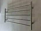 Brushed Nickel Non Heated Towel Rail rack round 1000mm extra wide for bath sheet