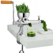 Stainless Steel Slow Juicer Hand Manual Fruit Juice Wheat Grass Juice Extractor