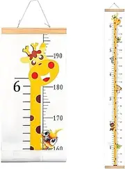 Height Height Chart for Children, Roll-up Canvas Height Chart & Growth Chart Removable or Wall Hanging for Nursery Decoration (Not Wood)