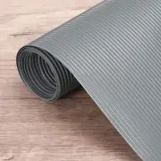 Shelf Liner 17.7" x 4.9ft EVA Non-Slip Drawer Mats Ribbed Texture Gray