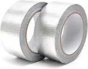 5x250cm Heat Shield Tape, Aluminum Foil Heat Reflective Thermal Barrier Foil Tape, Self-Adhesive Heat Resistant Tape for Hose and Auto Use