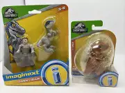 Owen Blue and Baby T-Rex Imaginext Dinosaur Figures Camp Cretaceous Jurassic