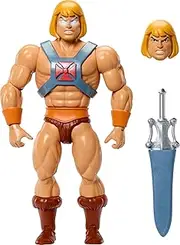 [Masters of the Universe] Origins Cartoon Collection Action Figure Faker, 5.5-inch 1980s TV He-Man Dupe, Detailed Design & 16 Joints, Power Sword