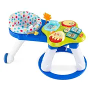 Costway 3 in 1 Stationary Activity Center Educational Play Table Set w/Music Game Fun Blue
