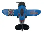 5" Classic Wing Pre-WWII Military Aircaraft Diecast Model Toy Plane Blue