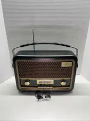 *NEW* Vintage Style AM/FM Bluetooth Radio Black - Hearth & Hand with Magnolia