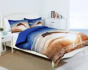 King Size - Dolphin Quilt Cover Set - Sunset