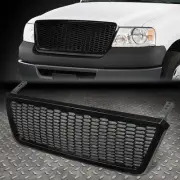[HONEYCOMB MESH] FOR 04-08 FORD F150 GLOSSY BLACK FRONT BUMPER HOOD GRILLE GRILL (for: Ford)